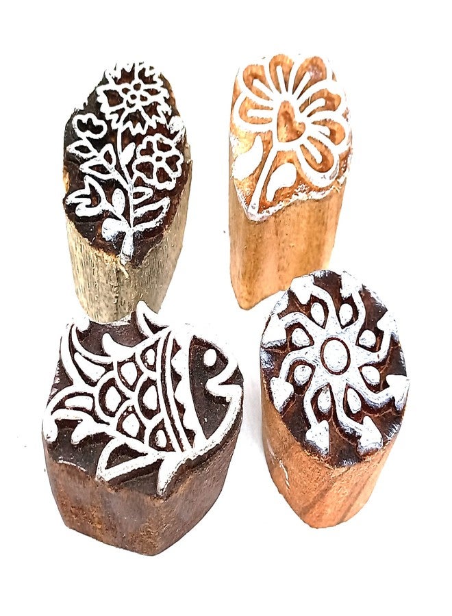 MasterLock 8-D Wooden Printing Stamps Hand Carved (Size 1 To 1.5 Inch) Printing Blocks - Image 2